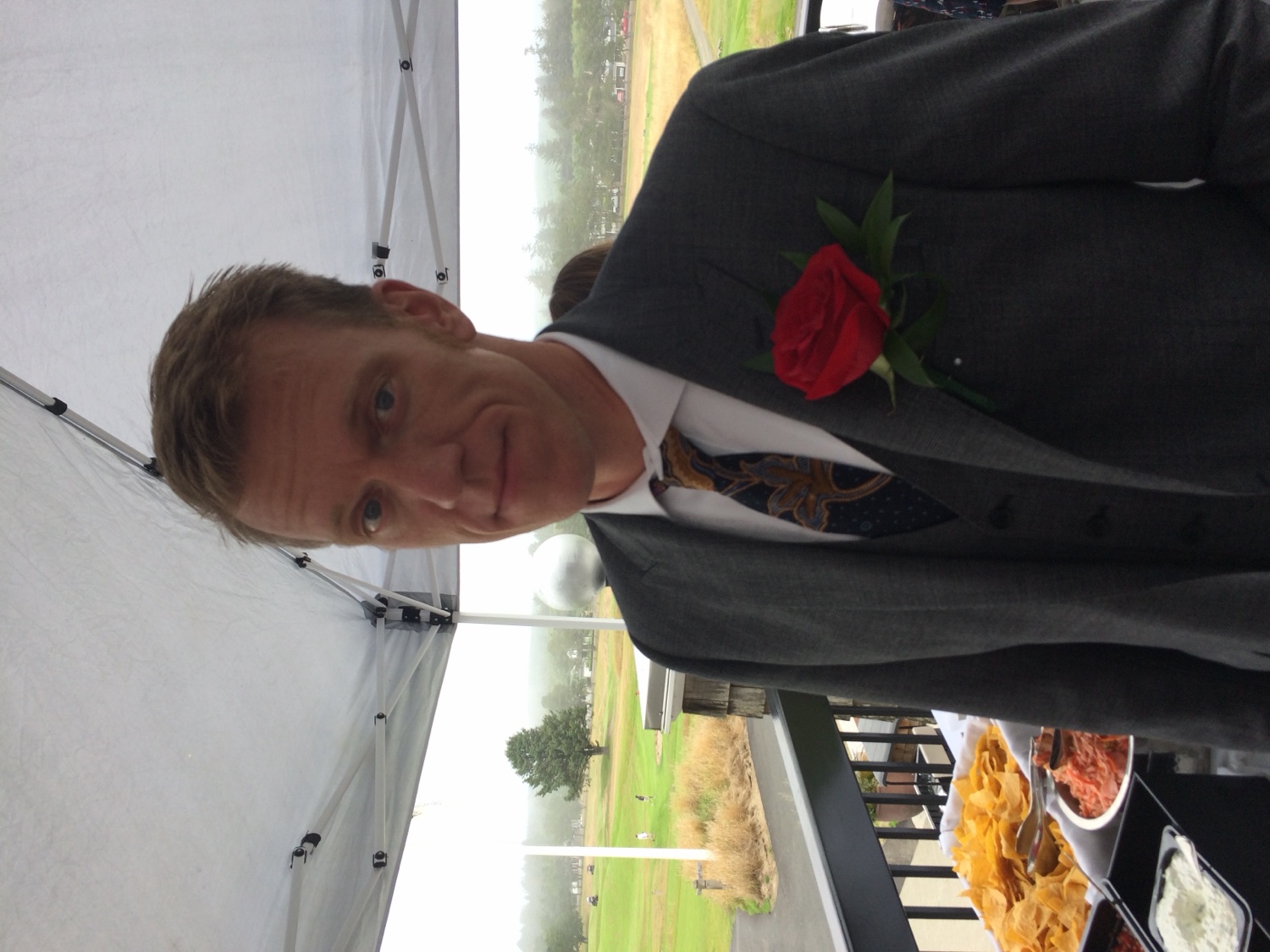 Tie worn at the wedding